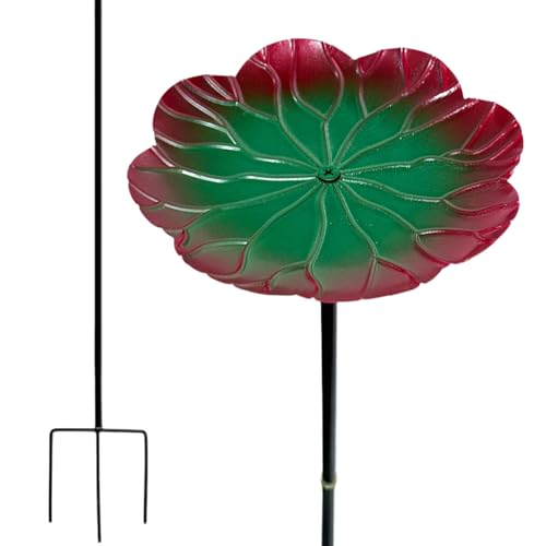 TYUKXJH Vogeltränke für den Außenbereich, freistehend, Wasserspender aus Eisen, wetterfeste Futterstation mit Tripod-Basis, für Garten, Balkon, Terrasse, Park, Teich von TYUKXJH