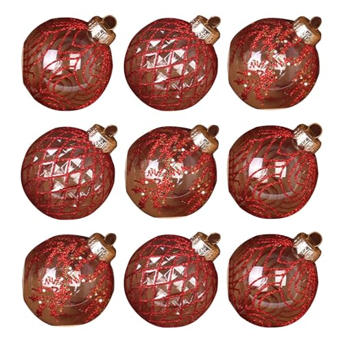 TYUKXJH Weihnachtsdekoration, bruchsicher, 9 Stück – Weihnachtsdekoration – transparente Kugel mit einem Durchmesser von 8 cm für Thanksgiving Handwerk Geburtstag Haus Innen TYUKXJH Weihnachtsdekoration, bruchsicher, 9 Stück – Weihnachtsdekoration – transparente Kugel mit einem Durchmesser von 8 cm für Thanksgiving Handwerk Geburtstag Haus Innen von TYUKXJH