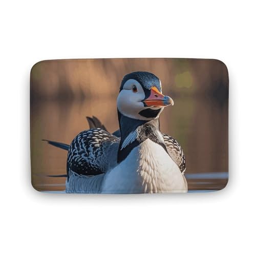 TYULN Badezimmerteppich, 40 x 60 cm, Motiv: Natur, Vogel-Badematte für Badezimmer, saugfähige Duschmatten, rutschfeste Bodenmatte, schnell trocknend, Badteppich für Schlafzimmer, Küche, Waschbecken von TYULN
