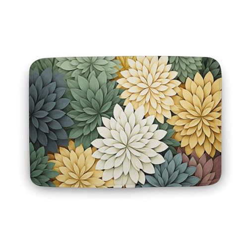 TYULN Badezimmerteppich, Blütenblätter, Badematte für Badezimmer, saugfähig, rutschfest, schnell trocknend, Badteppich für Schlafzimmer, Küche, Waschbecken, Badewannenrand, 50 x 80 cm TYULN Badezimmerteppich, Blütenblätter, Badematte für Badezimmer, saugfähig, rutschfest, schnell trocknend, Badteppich für Schlafzimmer, Küche, Waschbecken, Badewannenrand, 50 x 80 cm von TYULN
