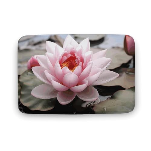 TYULN Badezimmerteppich, Blumen-Badematte für Badezimmer, saugfähig, rutschfest, schnell trocknend, Badteppich für Schlafzimmer, Küche, Waschbecken, Badewannenrand, 40 x 60 cm TYULN Badezimmerteppich, Blumen-Badematte für Badezimmer, saugfähig, rutschfest, schnell trocknend, Badteppich für Schlafzimmer, Küche, Waschbecken, Badewannenrand, 40 x 60 cm von TYULN