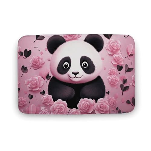 TYULN Badezimmerteppich, Panda-Muster, Badematte für Badezimmer, saugfähig, rutschfest, schnell trocknend, Badteppich für Schlafzimmer, Küche, Waschbecken, Badewannenrand, 40 x 60 cm TYULN Badezimmerteppich, Panda-Muster, Badematte für Badezimmer, saugfähig, rutschfest, schnell trocknend, Badteppich für Schlafzimmer, Küche, Waschbecken, Badewannenrand, 40 x 60 cm von TYULN