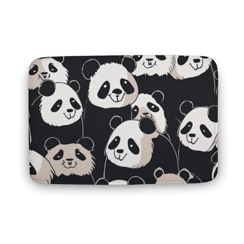 TYULN Badezimmerteppich, niedlicher Panda-Badematte für Badezimmer, saugfähig, rutschfest, schnell trocknend, Badteppich für Schlafzimmer, Küche, Waschbecken, Badewannenrand, 50 x 80 cm TYULN Badezimmerteppich, niedlicher Panda-Badematte für Badezimmer, saugfähig, rutschfest, schnell trocknend, Badteppich für Schlafzimmer, Küche, Waschbecken, Badewannenrand, 50 x 80 cm von TYULN