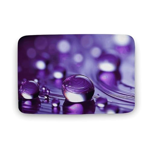 TYULN Badezimmerteppich, saugfähig, rutschfest, schnell trocknend, für Schlafzimmer, Küche, Waschbecken, Badewannenrand, 40 x 60 cm, Violett TYULN Badezimmerteppich, saugfähig, rutschfest, schnell trocknend, für Schlafzimmer, Küche, Waschbecken, Badewannenrand, 40 x 60 cm, Violett von TYULN