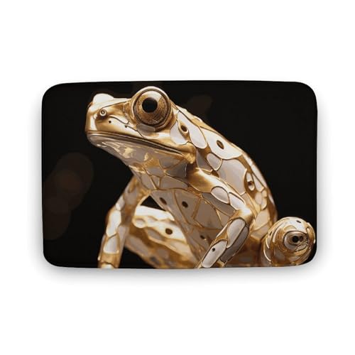 TYULN Badezimmerteppich, schwere Industrie, Frosch, Badematte für Badezimmer, saugfähig, rutschfest, schnell trocknend, Badteppich für Schlafzimmer, Küche, Waschbecken, Badewannenrand, 50 x 80 cm TYULN Badezimmerteppich, schwere Industrie, Frosch, Badematte für Badezimmer, saugfähig, rutschfest, schnell trocknend, Badteppich für Schlafzimmer, Küche, Waschbecken, Badewannenrand, 50 x 80 cm von TYULN