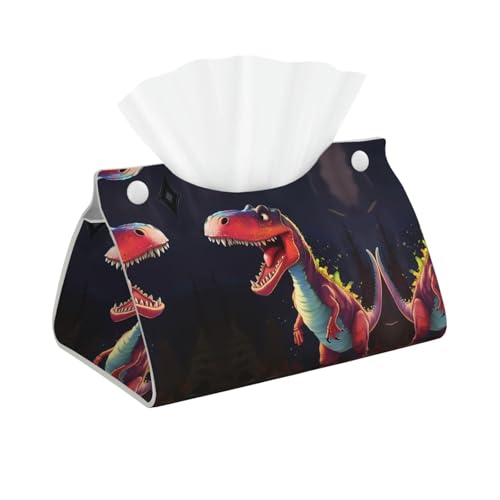 Großer Mund Dinosaurier Mode Lange Leder Taschentuchbox Faltbar Geeignet für Schlafzimmer, Esstisch und Büro Dekoration Großer Mund Dinosaurier Mode Lange Leder Taschentuchbox Faltbar Geeignet für Schlafzimmer, Esstisch und Büro Dekoration von TYUMH