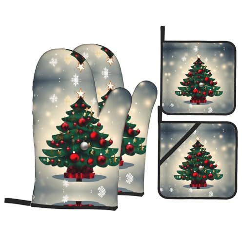 TYUMH Baum Küche Backen Vierteiliges Isoliergewebe Dicker Hitzebeständiger Geeignet zum Kochen Backen Grillen TYUMH Baum Küche Backen Vierteiliges Isoliergewebe Dicker Hitzebeständiger Geeignet zum Kochen Backen Grillen von TYUMH