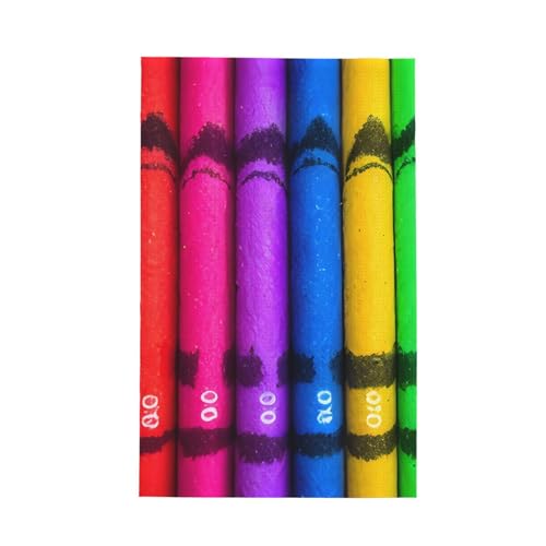 TYUMH Coloured Crayons Geschirrtuch aus ultrafeinen Fasern, weich und saugfähig, geeignet zum Trocknen von Geschirr und Reinigung. von TYUMH