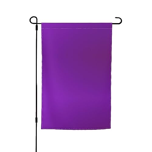 TYUMH Dekorative Gartenflagge, einfarbig, dunkelviolett, 30,5 x 45,7 cm, für den Einsatz in Höfen, Gärten, Blumentöpfen und Balkonen von TYUMH