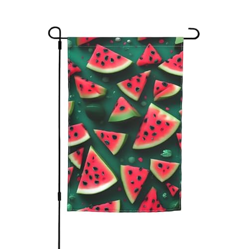 TYUMH Dream Wassermelone bedruckte Gartenflagge 30,5 x 45,7 cm, für den Einsatz in Höfen, Gärten, Blumentöpfen und Balkonen von TYUMH