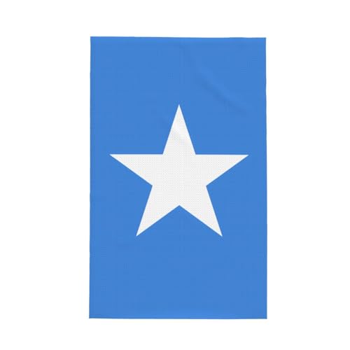 TYUMH Somali-Flagge, ultrafeine Faser-Waffel-Küchentuch, weich und saugfähig, geeignet zum Trocknen von Geschirr und Reinigung von TYUMH