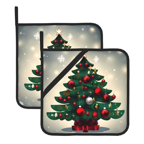 Tree Square Hitzebeständige Topfmatte mit wasserdichtem Stoff, langlebig und hitzebeständig, geeignet für Küche Kochen und Backen. von TYUMH