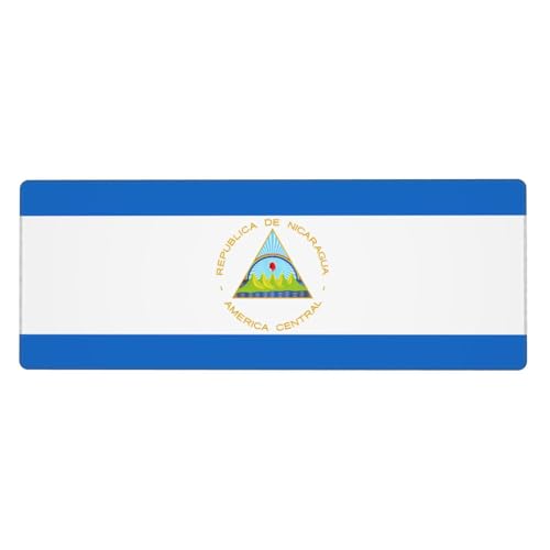 Tyumh Flagge von Nicaragua mit rutschfester Gummiunterseite, waschbar, bequemes Mauspad, langlebiges Material, tragbar, innovatives Design von TYUMH