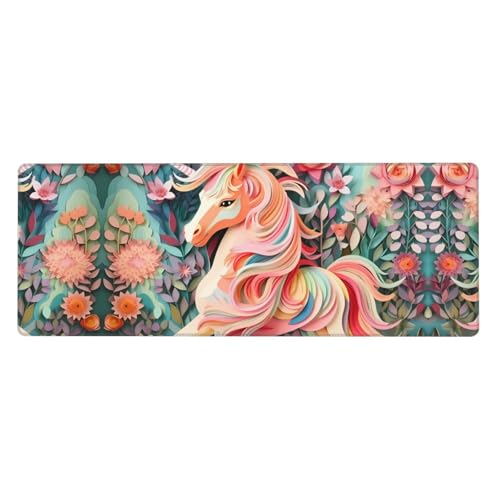 Tyumh Rosa Papierschnitt Einhorn mit rutschfester Gummiunterseite, waschbar, bequemes Mauspad, langlebiges Material, tragbar, innovatives Design Tyumh Rosa Papierschnitt Einhorn mit rutschfester Gummiunterseite, waschbar, bequemes Mauspad, langlebiges Material, tragbar, innovatives Design von TYUMH