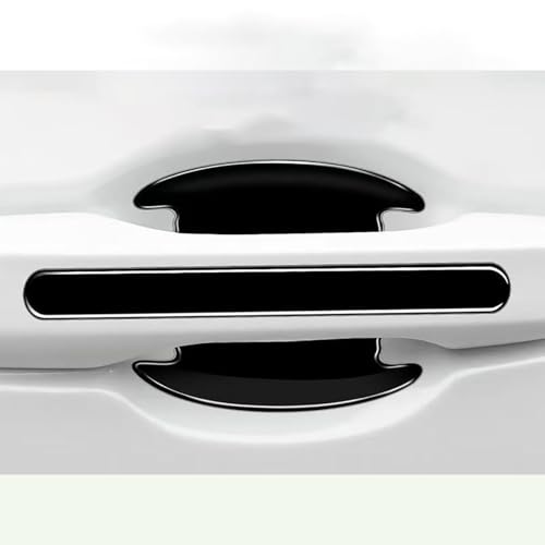 TYUNMYN 8 Stück Schwarzer Autotürgriffschutz für Ford S-MAX 2015-2023 Modelle, Autotürgriffschutz, Kratzschutz, wasserdichter Kratzschutzlack von TYUNMYN