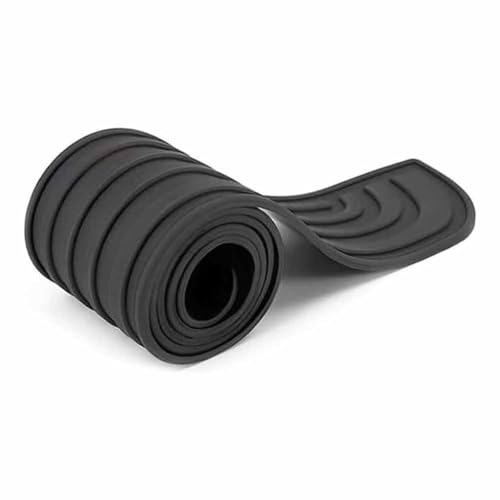 TYUNMYN Stoßstangenschutz Gummi,für BMW 2er Active Tourer U06 2022 2023 2024 2025 Heckstoßstangenschutz Selbstklebender Anti-Kratz Dekoration Aufkleber,A/Black-B/104 * 9CM von TYUNMYN
