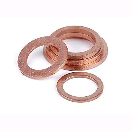 M21 M22 M23 M24 M25 M26 M27 M28 M30 Messing Kupfer Dichtung Boot Quetschscheibe Flachdichtung Ring Sump Plug Oil Seal Fitting 2mm-M28x35x2 5St von TYUTEQN