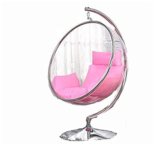 TYUUGHGJFG Eierschalenstuhl Transparenter Stuhl Space Chair Glas Schaukelstuhl Indoor und Outdoor Balkon Acryl Hängematte Korb von TYUUGHGJFG