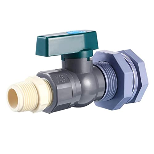 Absperrventil, PVC 3/4 Armaturen Kugelhahn Garten Wasserhahn Anschluss Wasserhahn Adapter von TYUrmiui