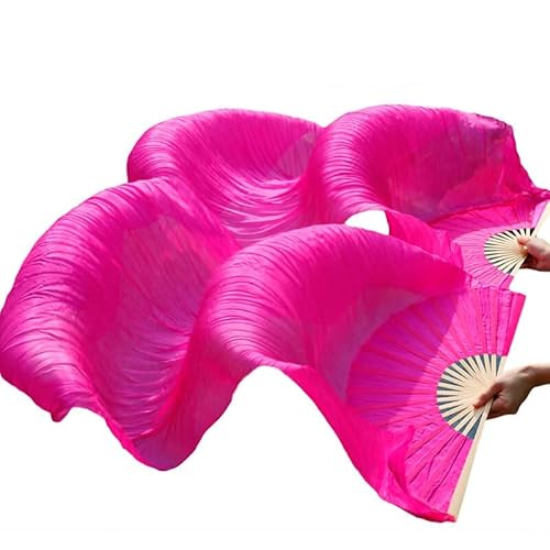 Silk Fans, 1 Paar handgemachte Frauen Qualität Seide Bauchtanz Fan Tanz blau türkis von TYUrmiui