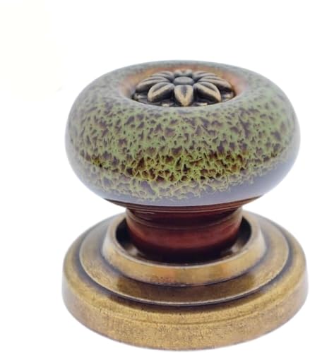 TYUrmiui Schrankknöpfe, Zinklegierung Basis Rückplatte Schrank Kleiderschrank Schublade Türgriffe(Green) von TYUrmiui