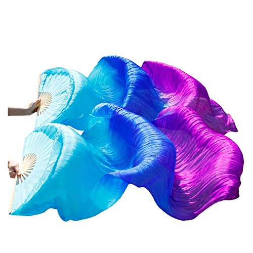 TYUrmiui Silk Fans, 1 Paar Bambusrippen-Seidenfächer in klassischer Größe, Tanz-Performance-Requisiten TYUrmiui Silk Fans, 1 Paar Bambusrippen-Seidenfächer in klassischer Größe, Tanz-Performance-Requisiten von TYUrmiui