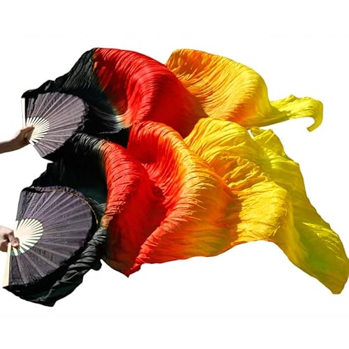 TYUrmiui Silk Fans, 1 Pair Silk Wholesale Classic Size Ribs Silk Fans Dance Performance Props Customized TYUrmiui Silk Fans, 1 Pair Silk Wholesale Classic Size Ribs Silk Fans Dance Performance Props Customized von TYUrmiui