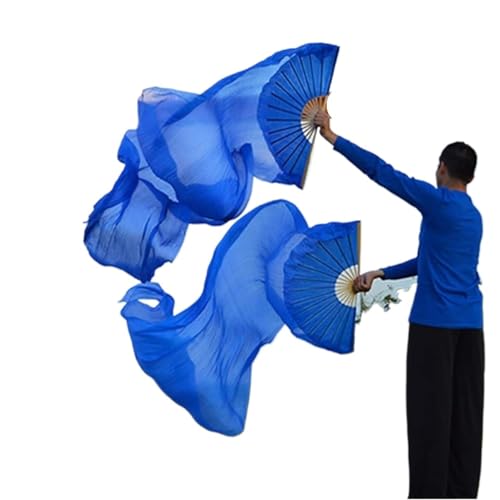 TYUrmiui Silk Fans, 100% Seide, Unisex, chinesischer Seidenschleier, Tanzfächer, 1 Paar, Bauchtanzfächer, Reine weiße Farbe TYUrmiui Silk Fans, 100% Seide, Unisex, chinesischer Seidenschleier, Tanzfächer, 1 Paar, Bauchtanzfächer, Reine weiße Farbe von TYUrmiui