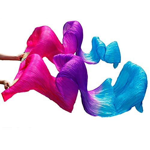 TYUrmiui Silk Fans, Bauchtanz-Bambusfächer for Damen, Seiden-Bauchtanzfächer, Tanz-Seidenschleier, 1 Stück TYUrmiui Silk Fans, Bauchtanz-Bambusfächer for Damen, Seiden-Bauchtanzfächer, Tanz-Seidenschleier, 1 Stück von TYUrmiui