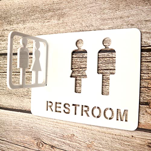 Toilettenschild, Acrylic Toilet Sign for a Restroom, for Offices, Businesses, and Restaurants von TYUrmiui