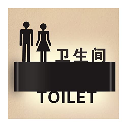 Toilettenschild, Restroom Signs for Business, LED Sign Display for In Public Places Cafe Bar von TYUrmiui