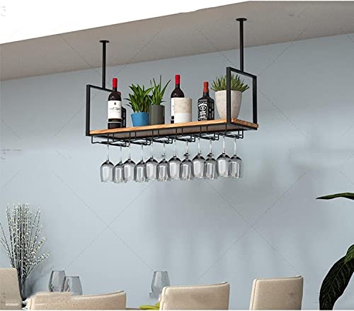Europäisches hängendes Weinglasregal – an der Decke montiertes schwebendes Regal für Küche und Bar – dekorativer Halter und Aufbewahrung für Weingläser. von TYXFHSMY