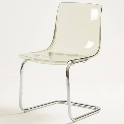 Klare Acrylstühle, Esszimmerstühle mit Metallrahmen – moderner Esstisch, armloser Akzent-Seitenschreibtischstuhl für Wohnzimmer, Schlafzimmer, Arbeitszimmer/B/53 * 54 * 86 cm Klare Acrylstühle, Esszimmerstühle mit Metallrahmen – moderner Esstisch, armloser Akzent-Seitenschreibtischstuhl für Wohnzimmer, Schlafzimmer, Arbeitszimmer/B/53 * 54 * 86 cm von TYXFHSMY
