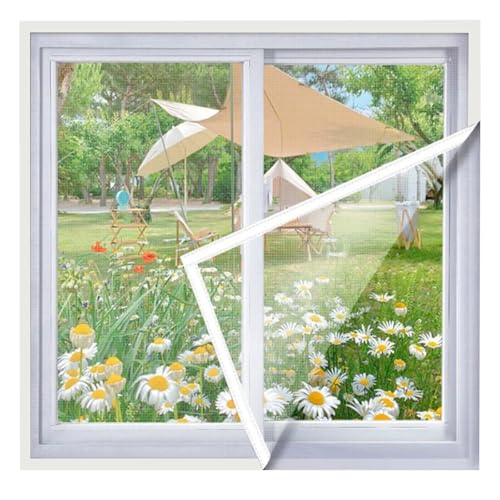 TYXHXTF Fliegengitter Fenster, Insektenschutz, ohne Bohren und Schrauben, Verhindert das Eindringen von Insekten Fliegen Moskitos in den Raum, 110 cm x 120 cm von TYXHXTF