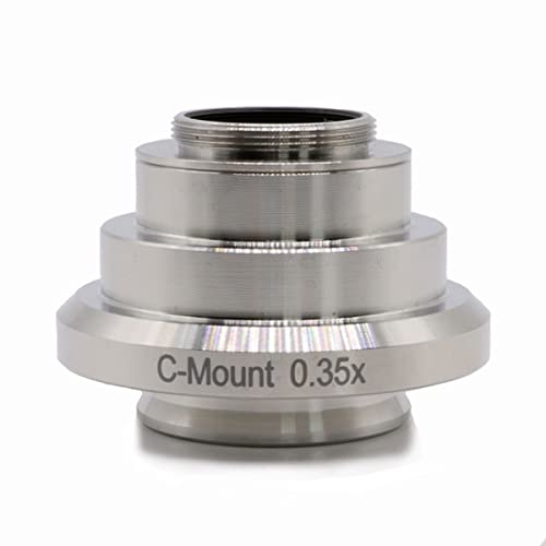 Mikroskopzubehör 0,3. 5x 0.55x 0,7 × 1x Reduktionsrelais-Objektivmikroskop-Kamera-C-Mount-Adapter Haltbarkeit und zuverlässige Leistung(1PC 0.35X Adapter) von TYZK