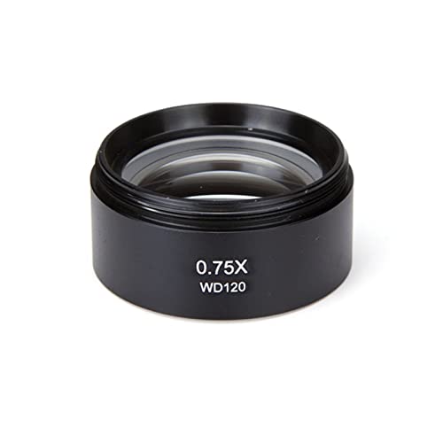 Mikroskopzubehör 0. 3x 0,5x 0,7 × 0,75 × 1x 1.5x 2x Barlow-Objektivmikroskopaufsatz for Zoom-Stereomikroskop 48 mm, Hilfsobjektivlinse Haltbarkeit und zuverlässige Leistung(MO0.75X) von TYZK