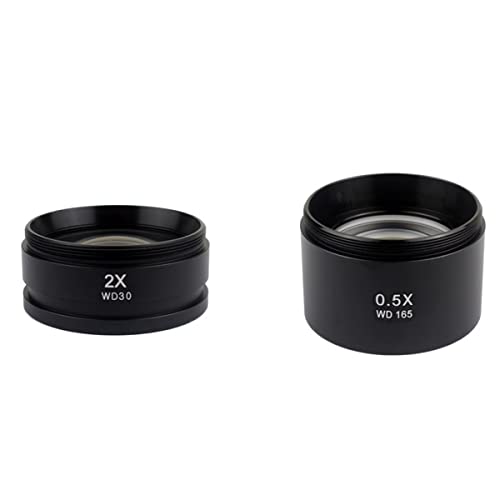 Mikroskopzubehör 0. 3x 0.5x 0,7 × 0,75 × 1x 1.5x 2.0x Zoom Stereo-Mikroskop-Gewinde 48mm Haltbarkeit und zuverlässige Leistung(2.0X 0.5X) von TYZK