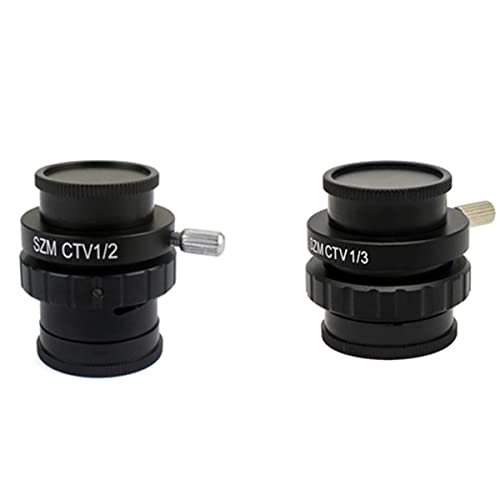 Mikroskopzubehör 0. 3x 0.5x 1/2 1/3 1x c Mount Linsenadapter Trinocular Stereo-Mikroskop Haltbarkeit und zuverlässige Leistung(1-2 and 1-3) von TYZK
