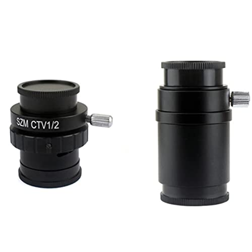 Mikroskopzubehör 0. 3x 0.5x 1/2 1/3 1x c Mount Linsenadapter Trinocular Stereo-Mikroskop Haltbarkeit und zuverlässige Leistung(1X and 1-3) von TYZK