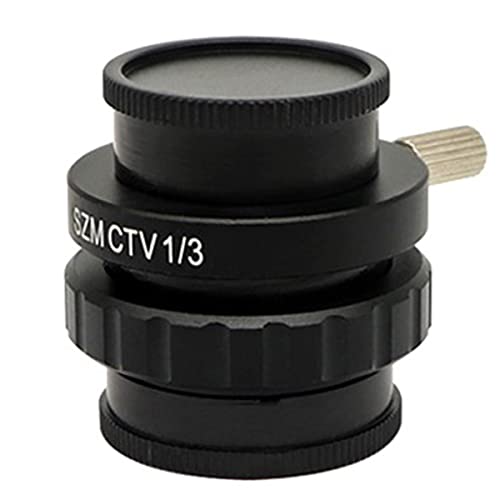 Mikroskopzubehör 0. 3x 0.5x 1/2 1/3 1x c -mount-Objektivadapter for Trinokularstere-Mikroskop Haltbarkeit und zuverlässige Leistung(CTV0.3adapter) von TYZK