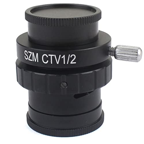 Mikroskopzubehör 0. 3x 0.5x 1/2 1/3 1x c -mount-Objektivadapter for Trinokularstere-Mikroskop Haltbarkeit und zuverlässige Leistung(CTV0.5 adapter) von TYZK