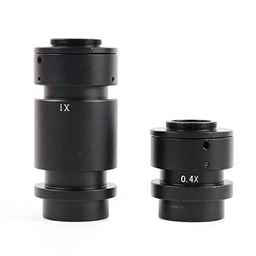 Mikroskopzubehör 0. 4x 1x. Industrie Monokularblinsen Okularadapter for Video-Mikroskop-Kamera 20 0x / 500x. Linse Haltbarkeit und zuverlässige Leistung(0.4X 1X) von TYZK