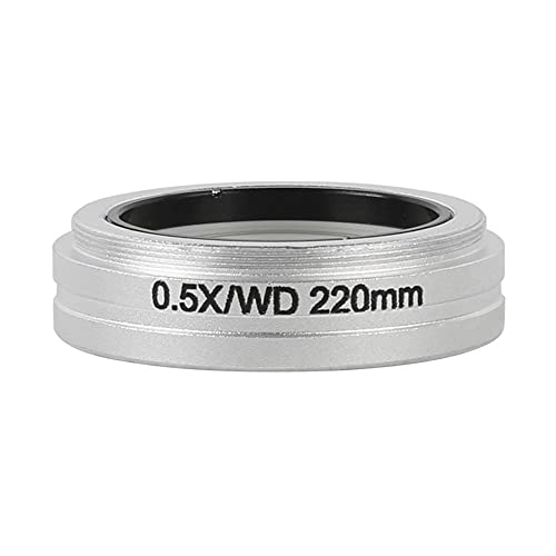 Mikroskopzubehör 0. 5X 0.7X 2X. Stereo-Trinokularmikroskop-Hilfsobjektivlinse, Montagurchmesser für 8050 WD45 WD136 WD220 M55 Haltbarkeit und zuverlässige Leistung(0.5X 220MM) von TYZK