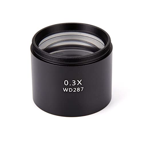 Mikroskopzubehör 0. 5x 0.3x 1x 1.5x 2x Linse Trinocular Stereo-Mikroskop-Linse 48mm-Gewinde Haltbarkeit und zuverlässige Leistung(0.3X) von TYZK