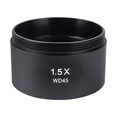 Mikroskopzubehör 0. 5x 0.7x 0,75 × 1,5x 2.0x Hilfsobjektivlinse for Zoom-Stereo-Mikroskop-Gewinde 48mm Haltbarkeit und zuverlässige Leistung(1.5X WD45) von TYZK