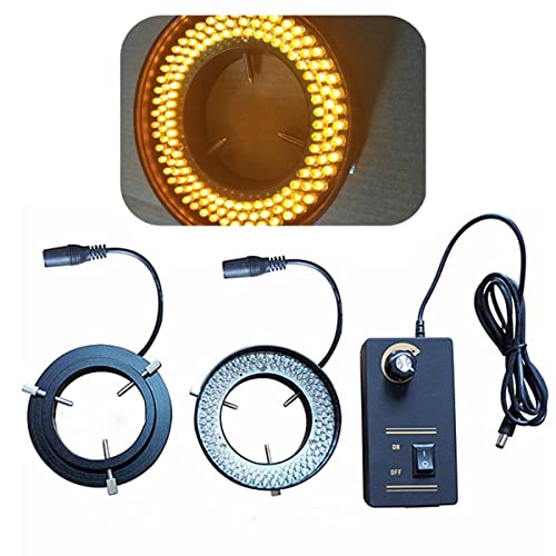 Mikroskopzubehör 144. Stck Ringlampe, LED Mikroskop-gelbes Ringlicht mit Adapter 90V-240V Haltbarkeit und zuverlässige Leistung Mikroskopzubehör 144. Stck Ringlampe, LED Mikroskop-gelbes Ringlicht mit Adapter 90V-240V Haltbarkeit und zuverlässige Leistung von TYZK
