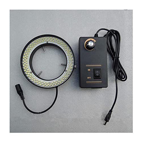Mikroskopzubehör 156. Stck Weißes Mikroskop. LED Ringlicht for Kamerabeleuchtung, 81mm großer Innendurchmesser LED Ringlampe mit Adapter Haltbarkeit und zuverlässige Leistung von TYZK