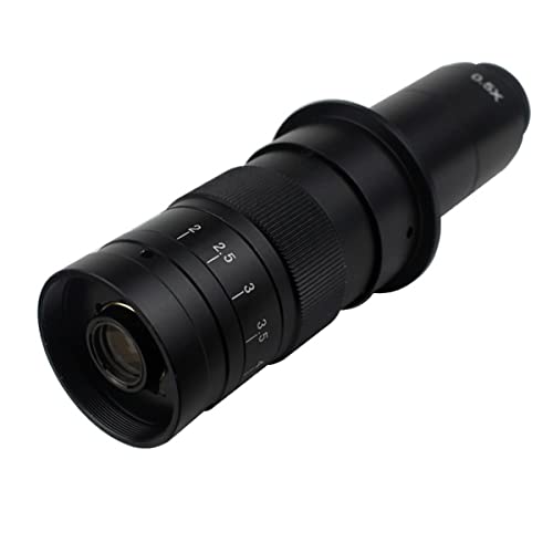 Mikroskopzubehör 18. 0x 120x 300x. Zoom-C-Mount-Objektivmikroskopio, Industrie-Video-Mikroskopkamera Haltbarkeit und zuverlässige Leistung(180x) von TYZK