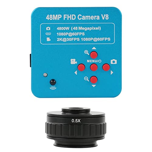 Mikroskopzubehör 2k 48mp USB. Industrielle elektronische digitale digitale Mikroskopkamera 0,5x 0,35X Trinokular-Stereo-Mikroskop Haltbarkeit und zuverlässige Leistung(Camera - 0.5x) von TYZK