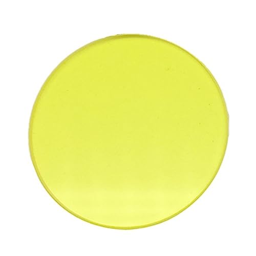 Mikroskopzubehör Biologischer Mikroskopdurchmesser 32mm weißes gelbes optisches Glas Haltbarkeit und zuverlässige Leistung(Yellow Frested) von TYZK